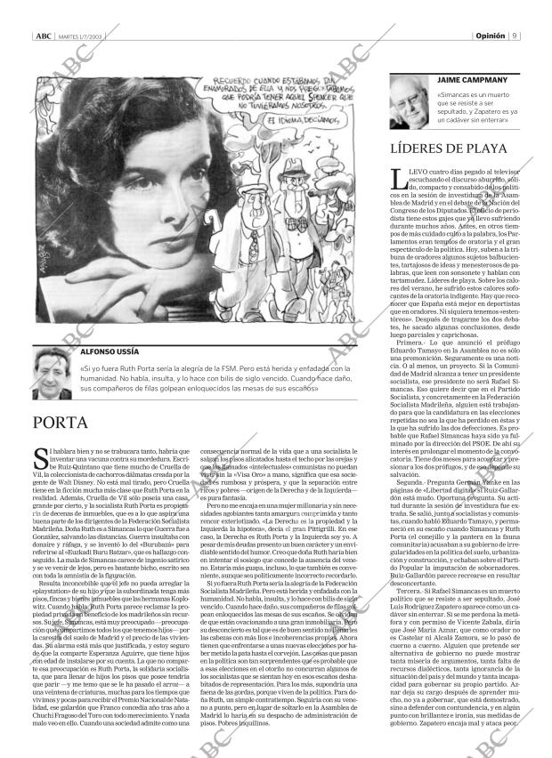 ABC MADRID 01-07-2003 página 9