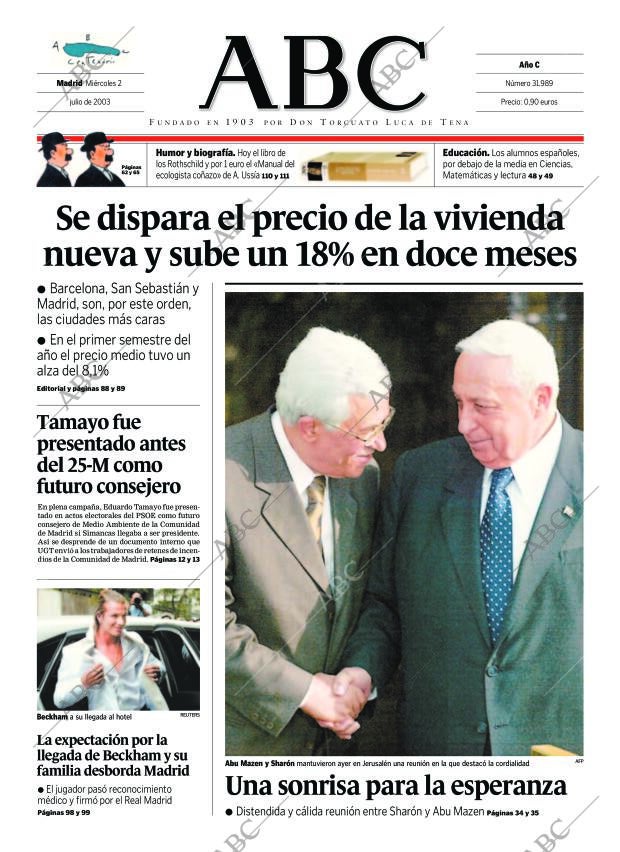 ABC MADRID 02-07-2003 página 1