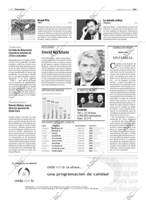ABC MADRID 02-07-2003 página 108