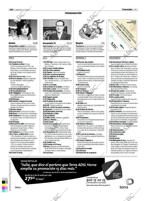ABC MADRID 02-07-2003 página 111