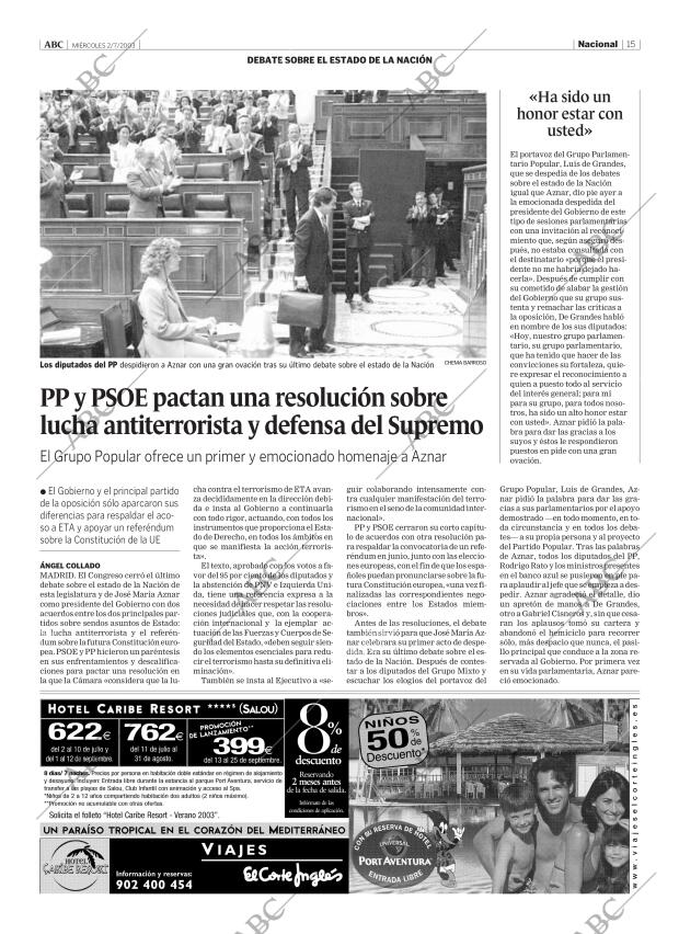 ABC MADRID 02-07-2003 página 15