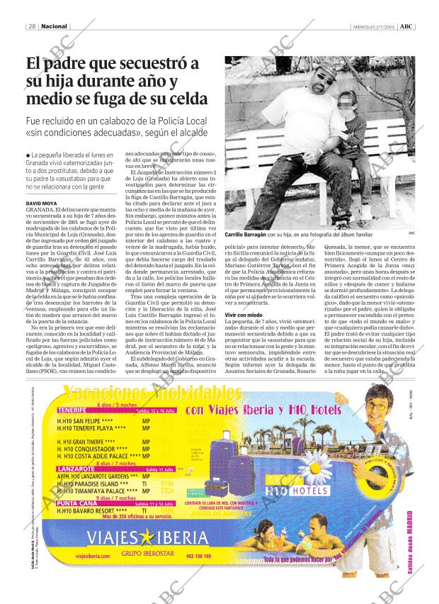 ABC MADRID 02-07-2003 página 28