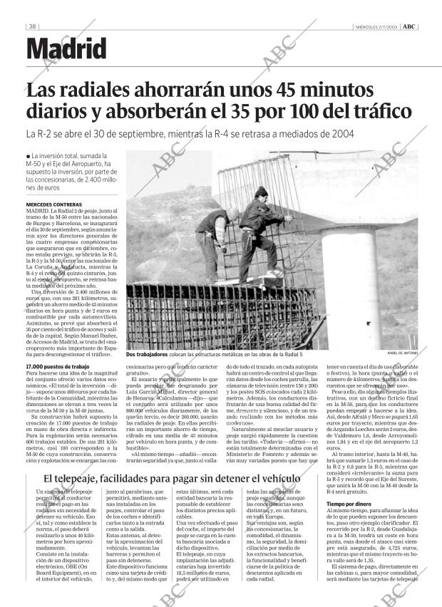 ABC MADRID 02-07-2003 página 38