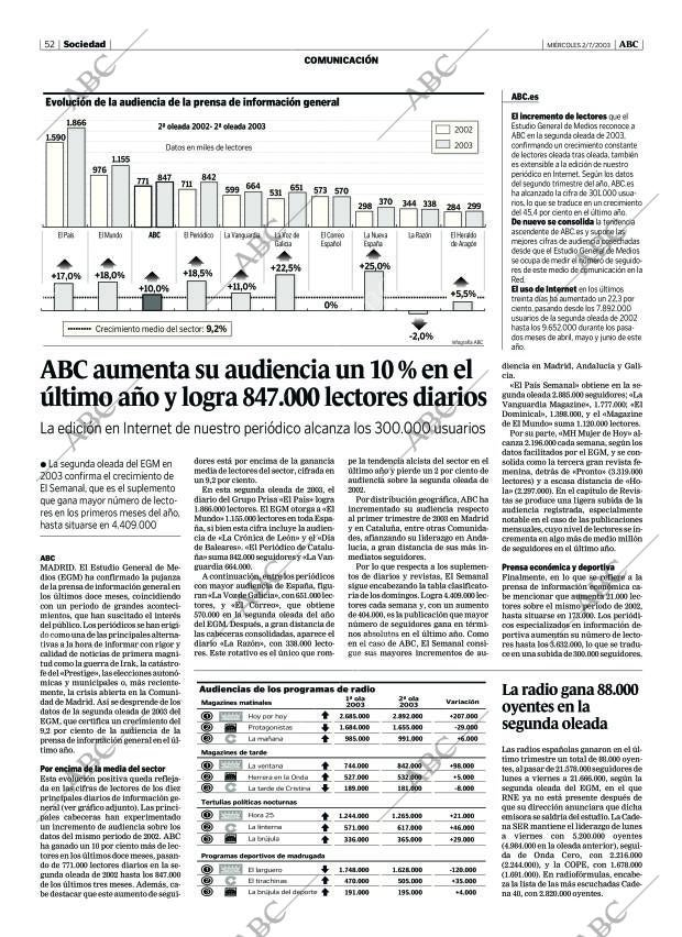 ABC MADRID 02-07-2003 página 52