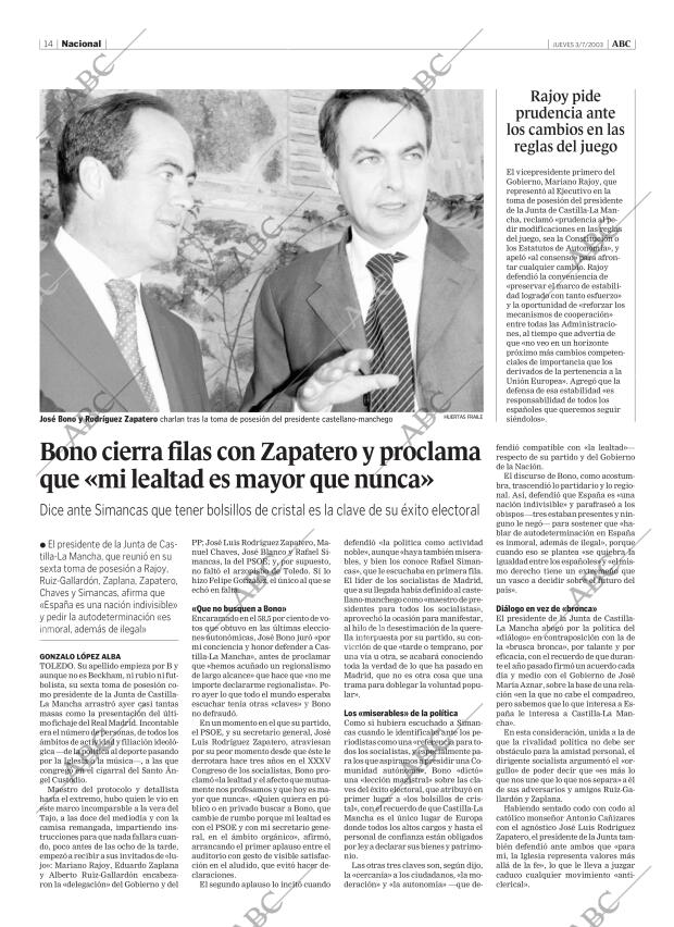ABC MADRID 03-07-2003 página 14