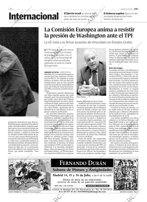 ABC MADRID 03-07-2003 página 25