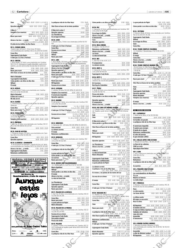 ABC MADRID 03-07-2003 página 62