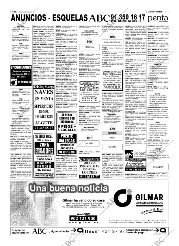 ABC MADRID 03-07-2003 página 77