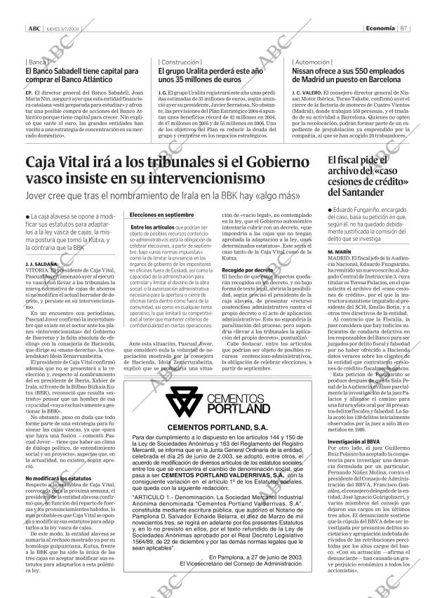 ABC MADRID 03-07-2003 página 87