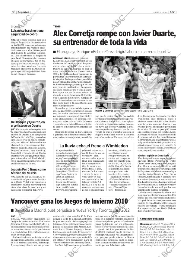 ABC MADRID 03-07-2003 página 98