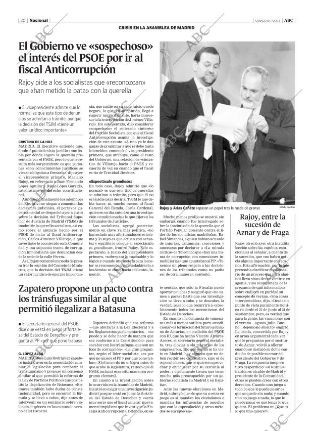 ABC MADRID 05-07-2003 página 20