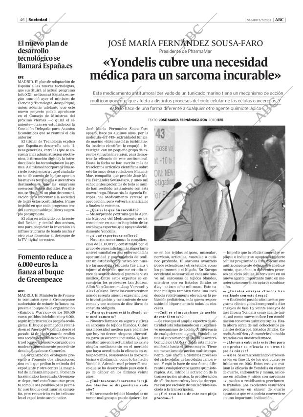 ABC MADRID 05-07-2003 página 46