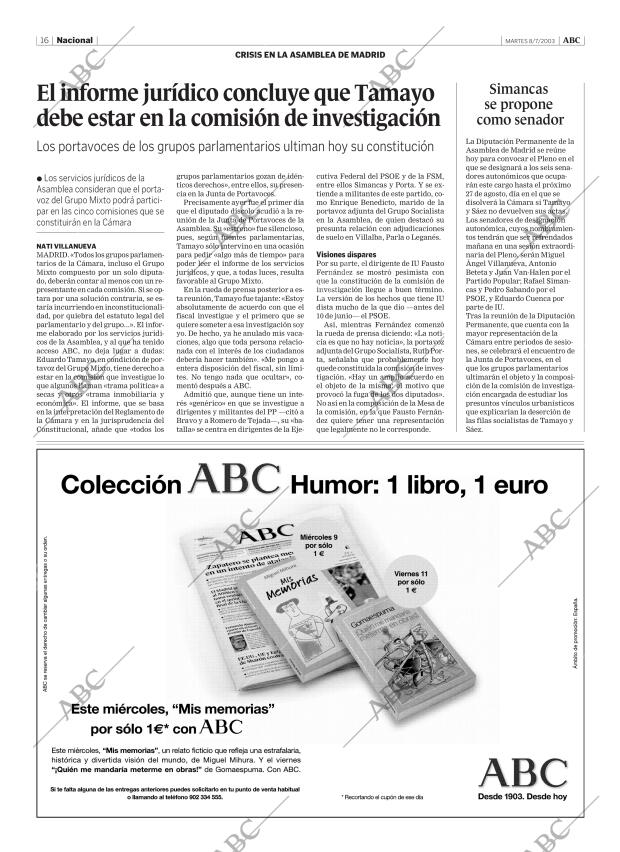 ABC MADRID 08-07-2003 página 16