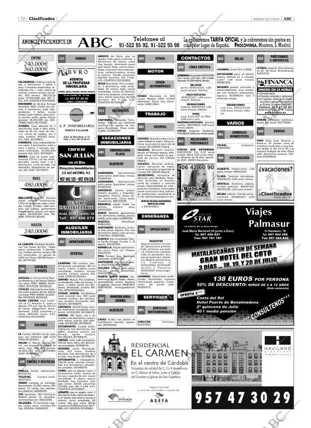ABC CORDOBA 19-07-2003 página 72