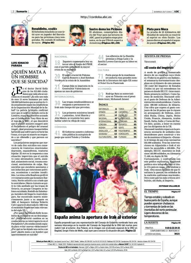 ABC CORDOBA 20-07-2003 página 2