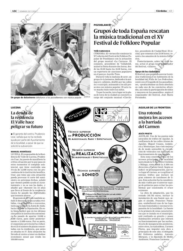 ABC CORDOBA 20-07-2003 página 43
