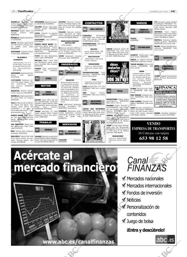 ABC CORDOBA 20-07-2003 página 80