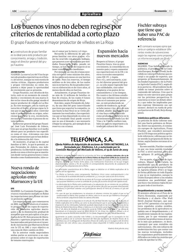 ABC CORDOBA 20-07-2003 página 83