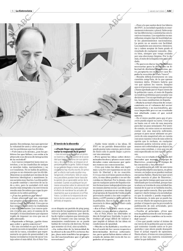 ABC MADRID 24-07-2003 página 5