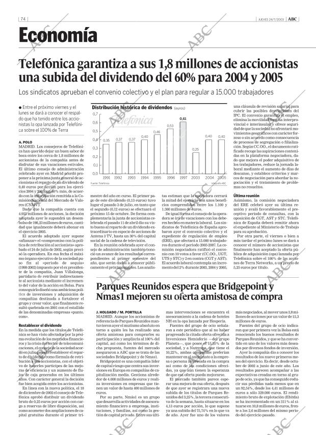 ABC MADRID 24-07-2003 página 74