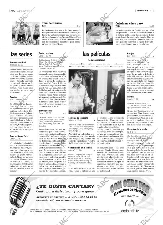 ABC MADRID 24-07-2003 página 97