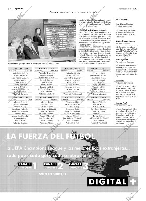 ABC MADRID 25-07-2003 página 89