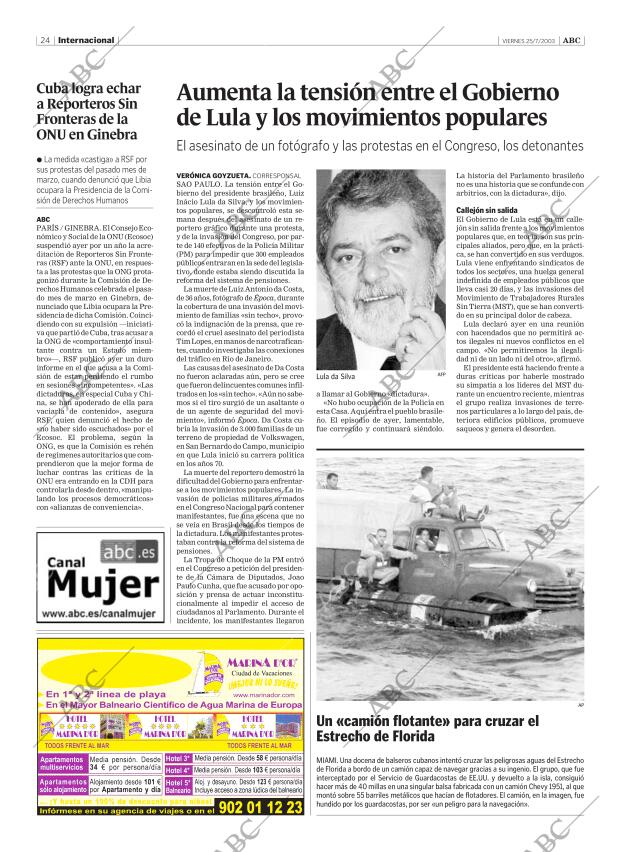 ABC SEVILLA 25-07-2003 página 24