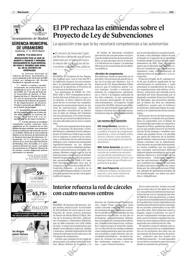 ABC CORDOBA 29-07-2003 página 20