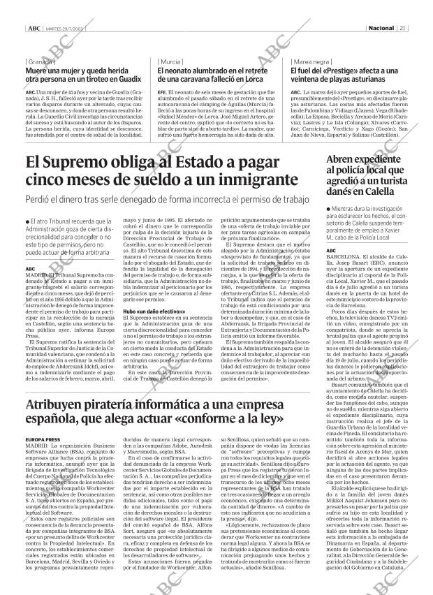 ABC CORDOBA 29-07-2003 página 21