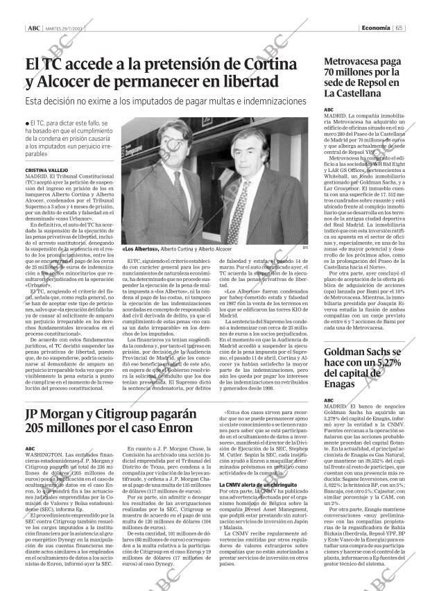 ABC CORDOBA 29-07-2003 página 65