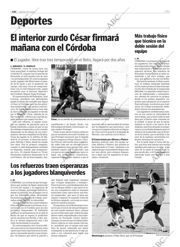 ABC CORDOBA 29-07-2003 página 73