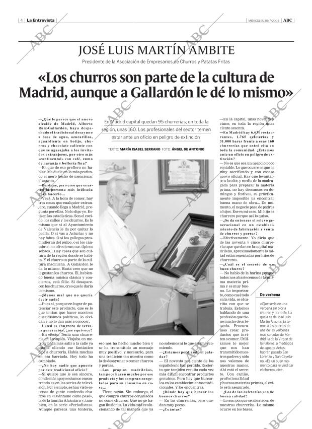 ABC MADRID 30-07-2003 página 4