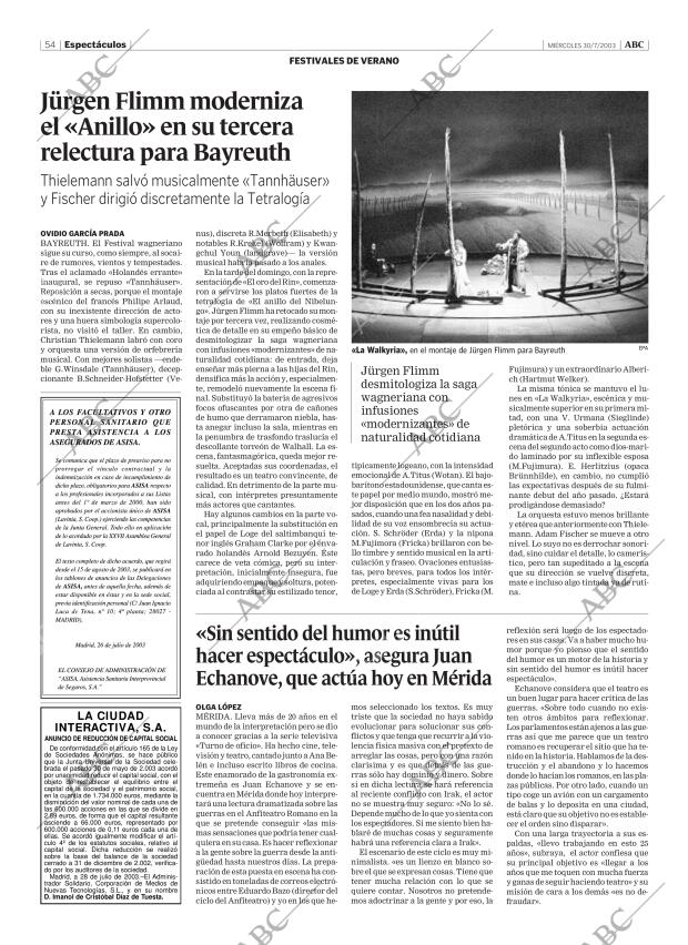 ABC MADRID 30-07-2003 página 54