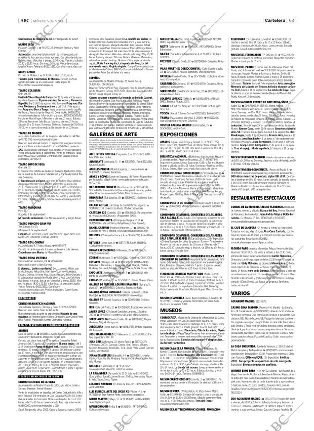 ABC MADRID 30-07-2003 página 63