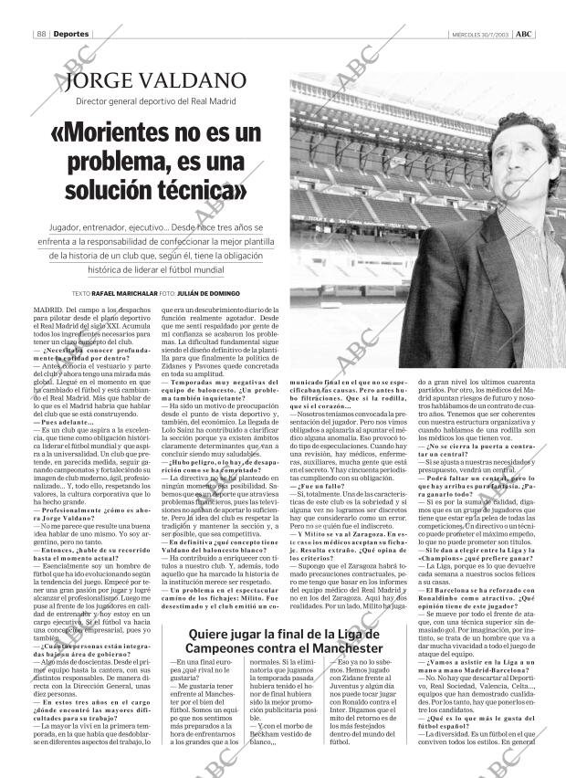 ABC MADRID 30-07-2003 página 88