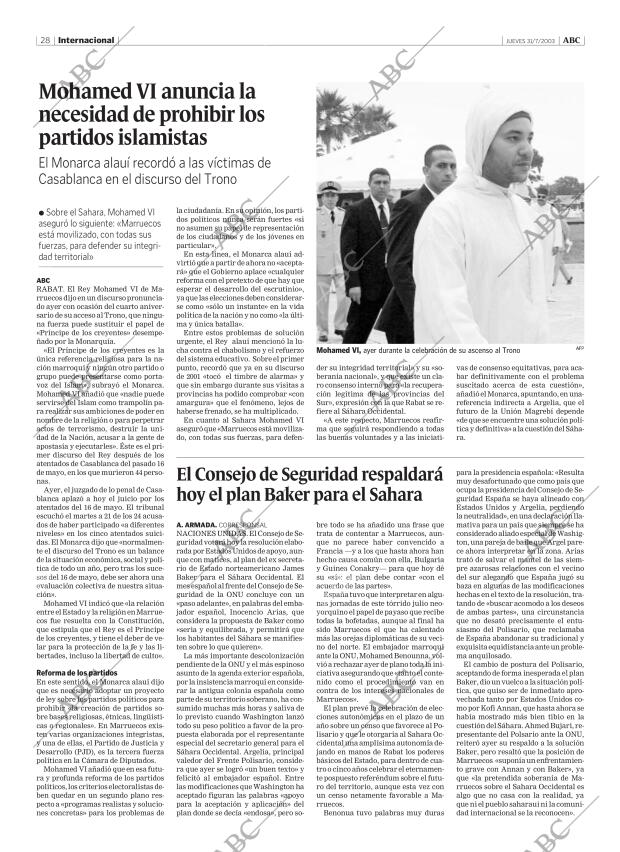 ABC CORDOBA 31-07-2003 página 28