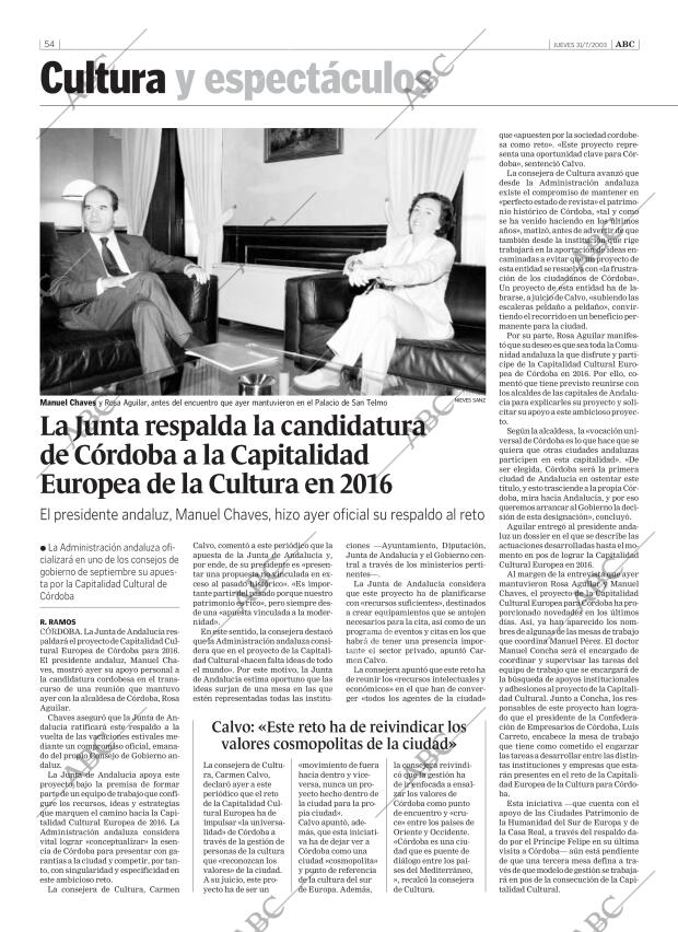 ABC CORDOBA 31-07-2003 página 54