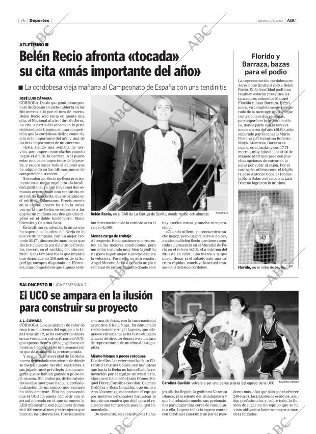 ABC CORDOBA 31-07-2003 página 76