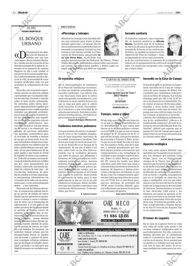 ABC MADRID 31-07-2003 página 34