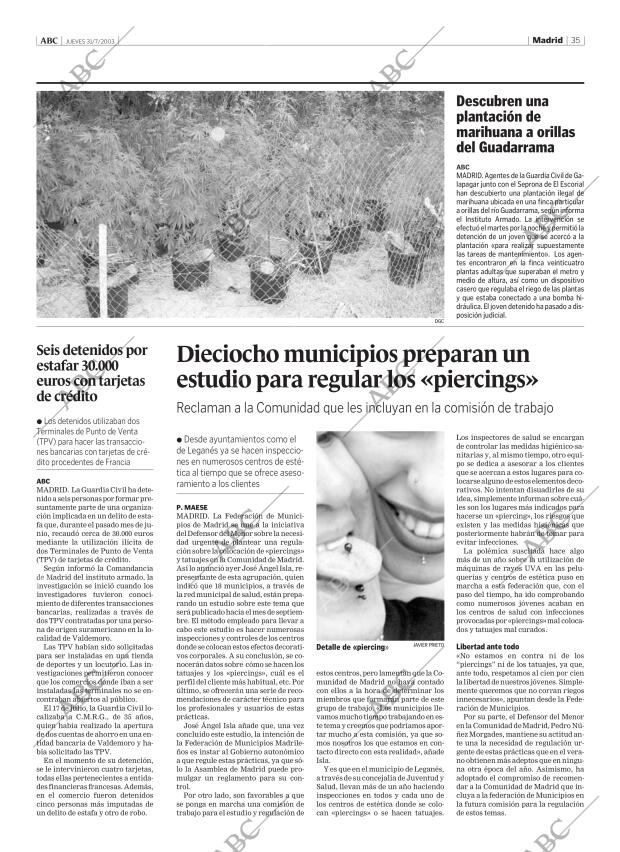 ABC MADRID 31-07-2003 página 35