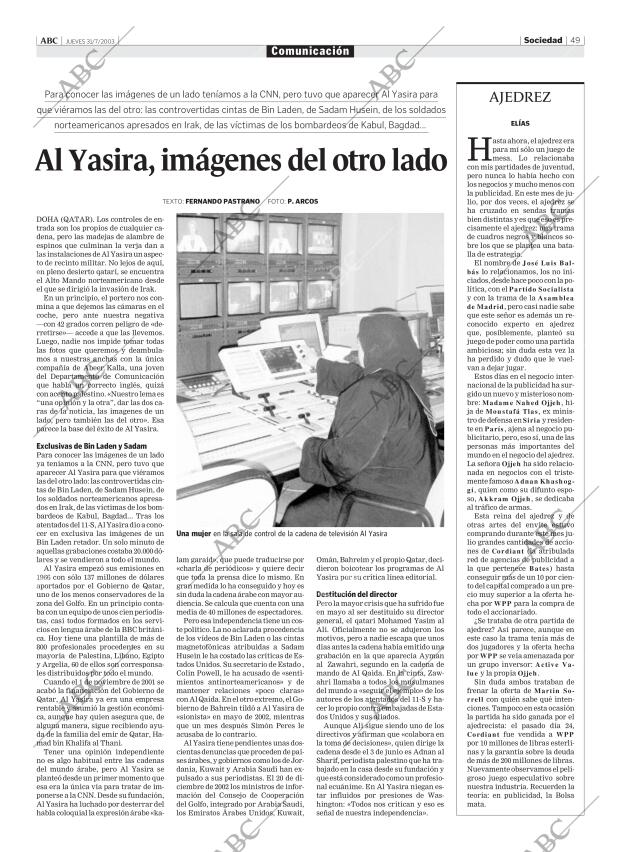 ABC MADRID 31-07-2003 página 49