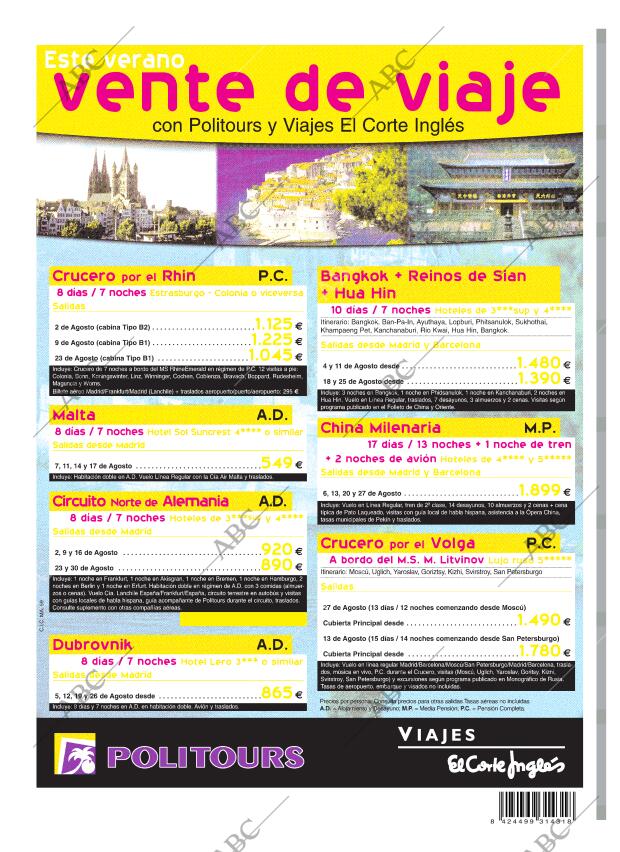 ABC MADRID 31-07-2003 página 96
