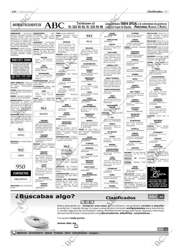 ABC SEVILLA 31-07-2003 página 65