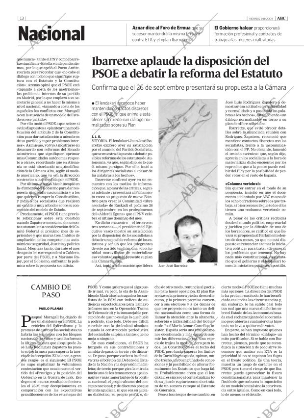ABC MADRID 01-08-2003 página 13