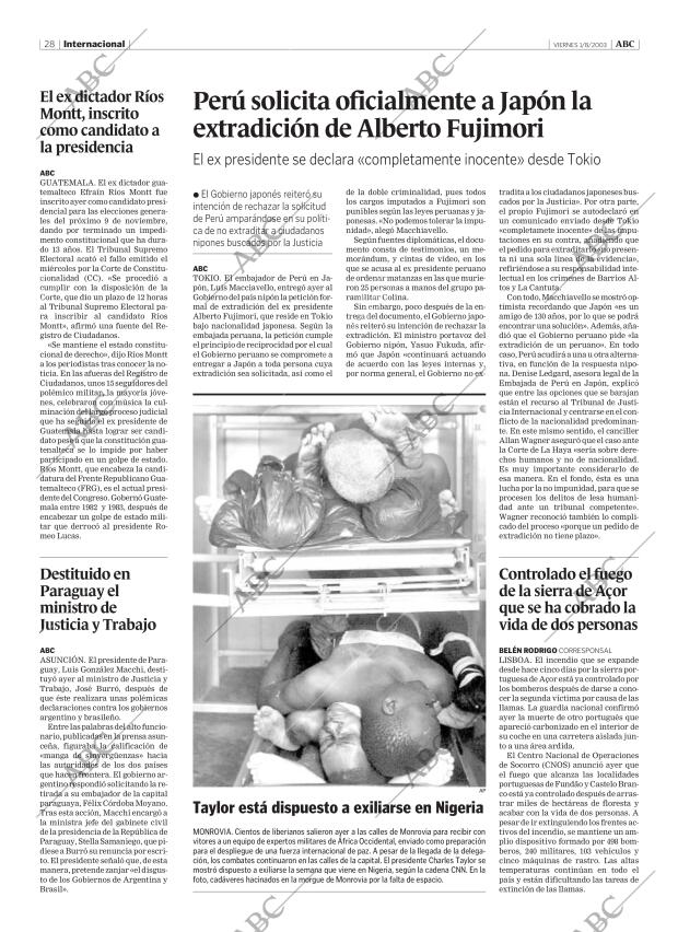 ABC MADRID 01-08-2003 página 28