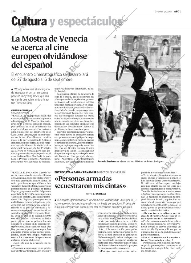 ABC MADRID 01-08-2003 página 46