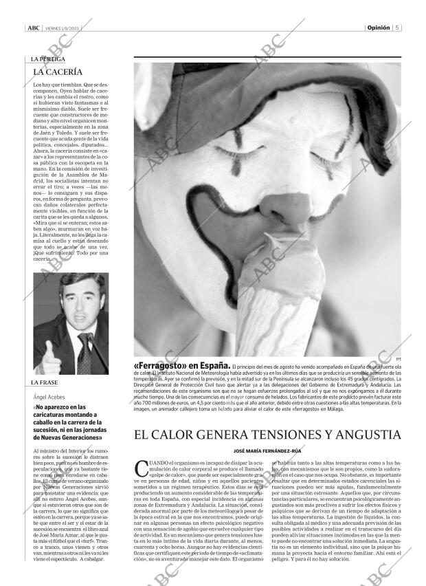 ABC MADRID 01-08-2003 página 5