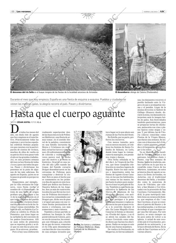 ABC MADRID 01-08-2003 página 88