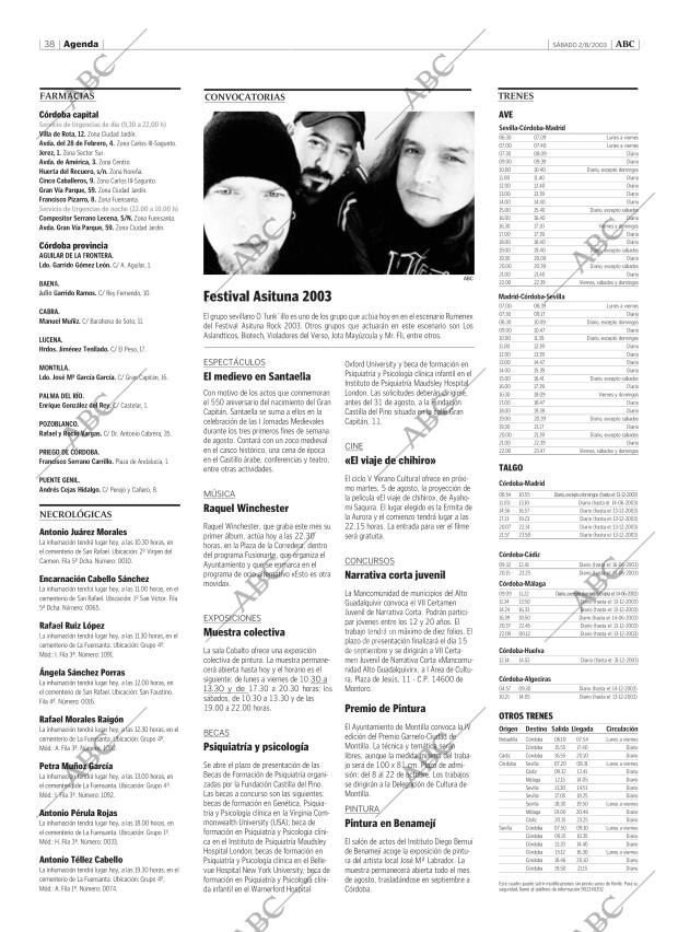 ABC CORDOBA 02-08-2003 página 38