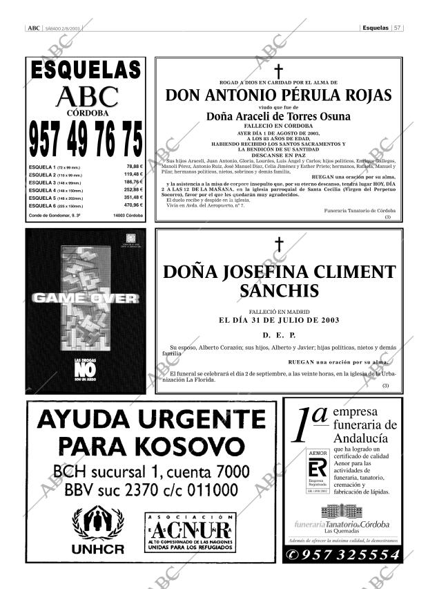 ABC CORDOBA 02-08-2003 página 57